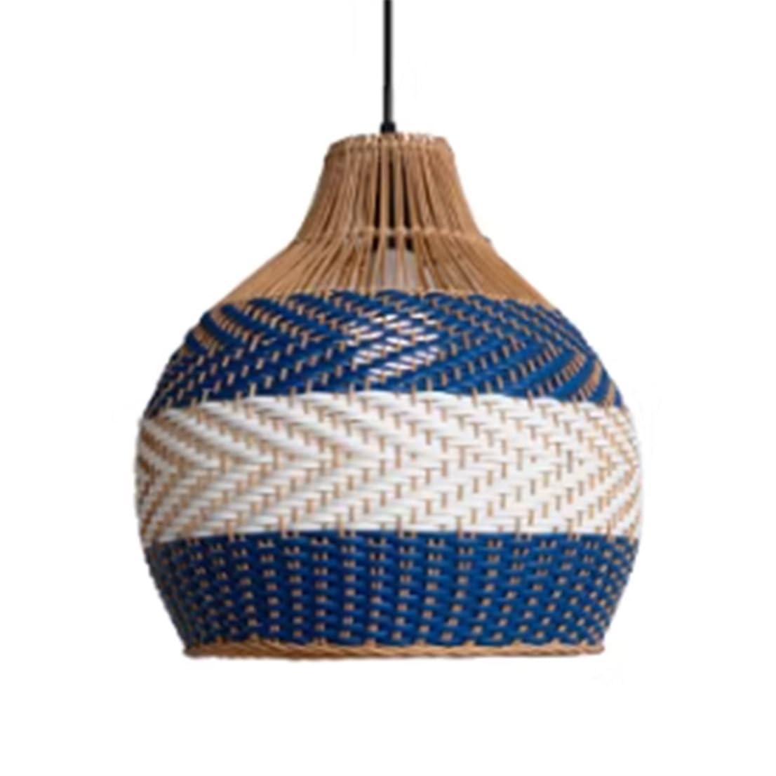 Cwvyknp D White Rattan Light Fixtures Ceiling Mount For Kitchen Islan, Japanese Style Bedroom Lighting Lampshade Handmade Roun Hanging Light Fixtures For Ining Room,Living Room, Hallway, Foyer
