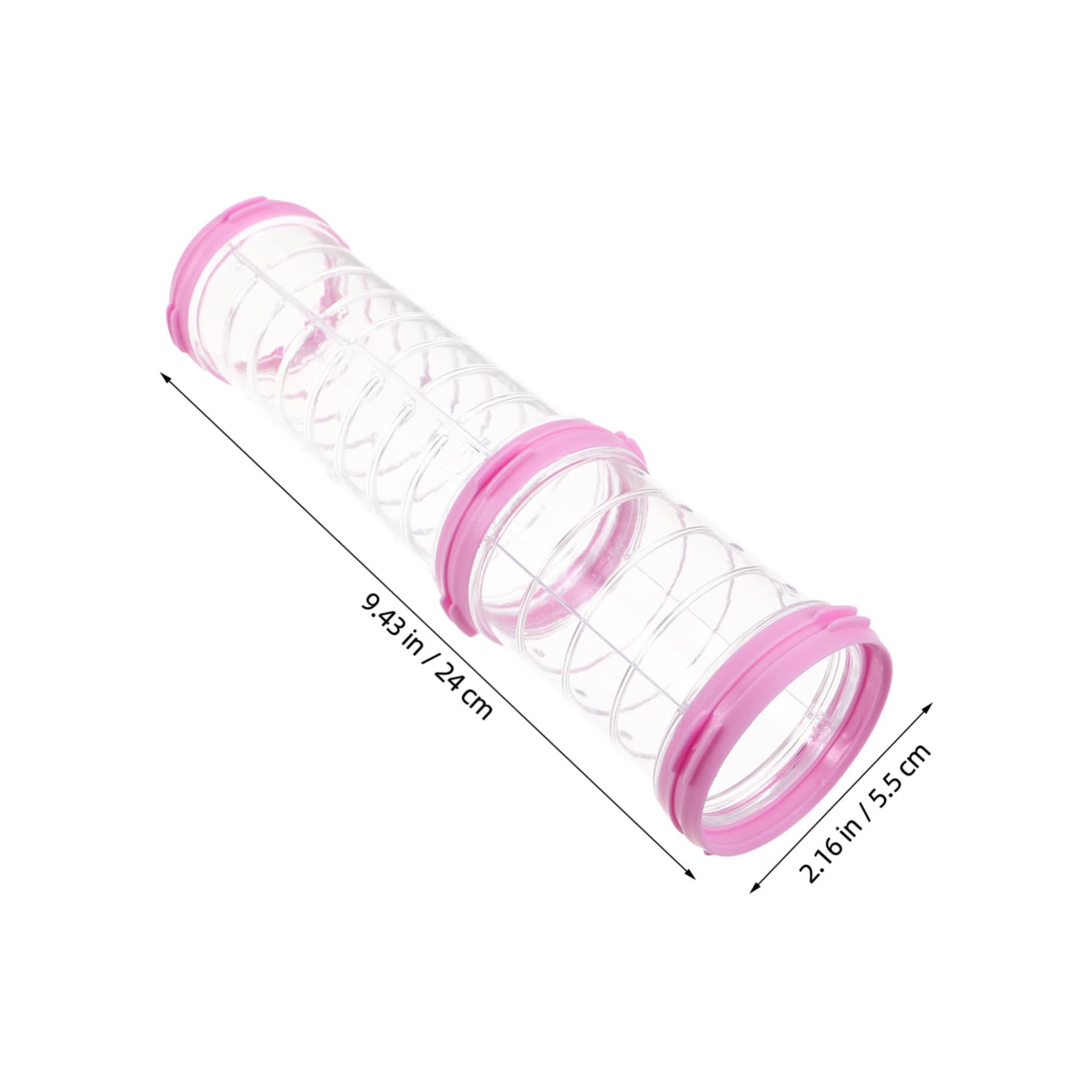 FRCOLOR 2sätze Transparenter Hamstertunnel aus Kunststoff für Kleintiere Faltbarer Spieltunnel für Meerschweinchen und Ratten Leicht zu Reinigende Hamsterröhre als Spielzeugtunnel