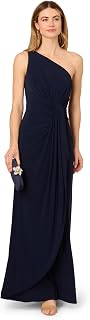 Adrianna Papell Women's One Shoulder Jersey Dress