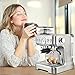 CASABREWS Espresso Machine With Grinder, Professional Espresso Maker With Milk Frother Steam Wand, Barista Latte Machine With Removable Water Tank for Cappuccinos or Macchiatos, Gift for Mom Dad