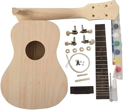 Amazon 手作り 23インチ ハワイギターセット ウクレレdiyキット ウクレレ 楽器 音響機器