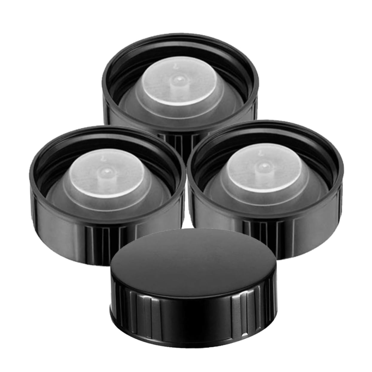 Alipis Resin Plastic Screw Caps 4pcs Round Bottle Caps Anti-splashes Lids Sealing