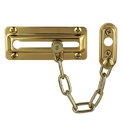 Defiant Bright Brass Chain Door Guard