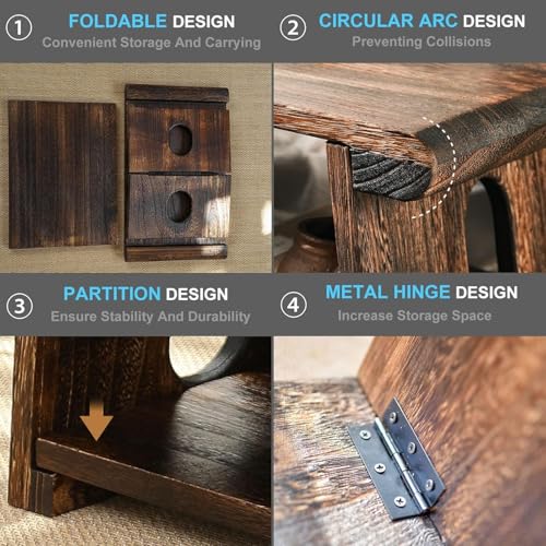 Image of 70 cm Long Japanese Meditation Tea /Coffee Table for Living Room, Balcony, Bedroom, Mid-Century Modern Solid Wood Low Height Floor Coffee Table. (70 x 34 x 28cm)
