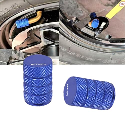Tapones de válvula para Yamaha MT-07 en aluminio CNC juego de 2 piezas accesorio de neumáticos 2