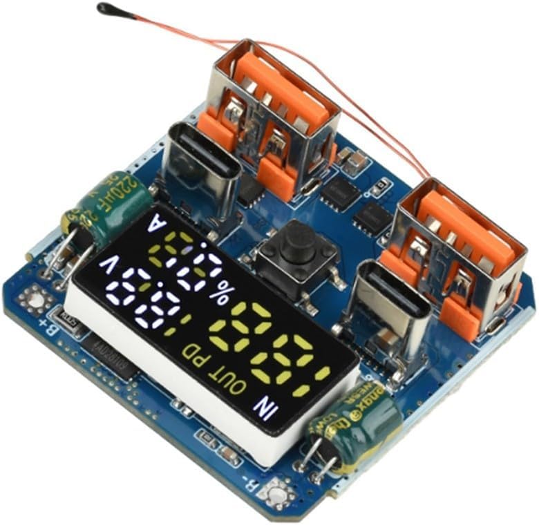 – Bidirectional 4S Lithium Battery Charging Module, 100W PD 20V5A Step-Down Buck-Boost Board with Type-C Interface for Portable Power Station Projects, Lithium Battery Charger Module