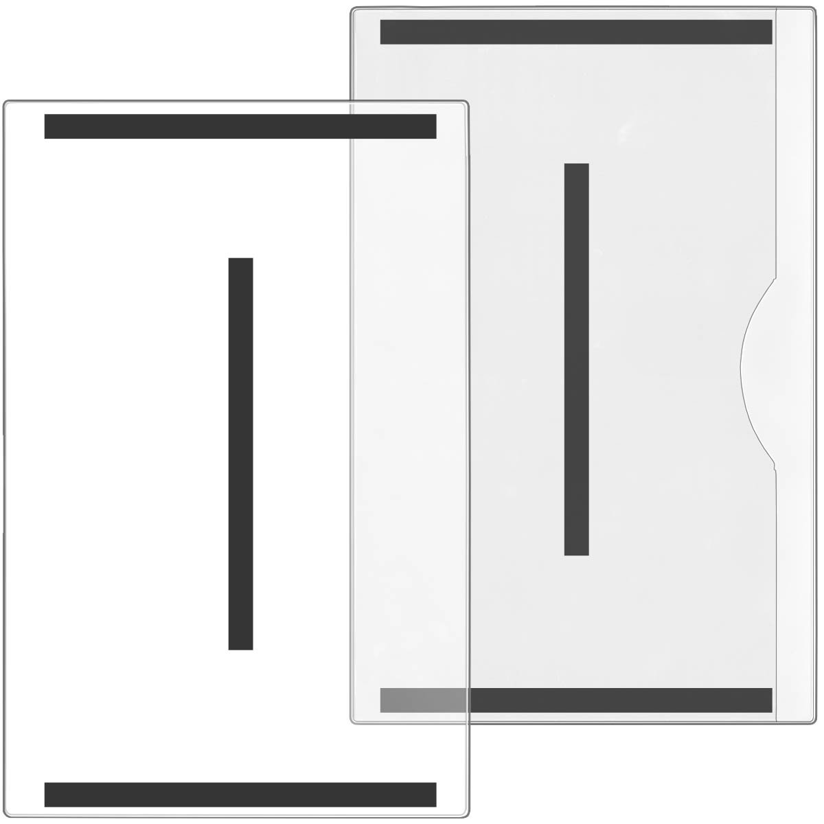 StoreSMART Plastic File Jackets - Legal Size 8.5" x 14" - Magnetic Back - 10-Pack - Clear - FJ2390ML-C-10