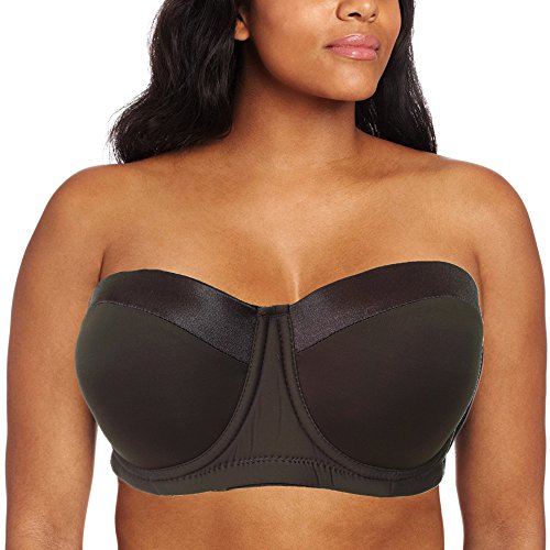 Image of Women's Strapless Bra B /C /D /DD /DDD /G 1 /2 Cup Seamless Plus Size Balconette Bra H059