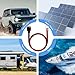 HuaLiSiJi Anderson to O Ring Terminal Cable 12AWG Anderson Style Connector Suitable for Car, Trailer, Solar Generators Battery Charging (1 m)