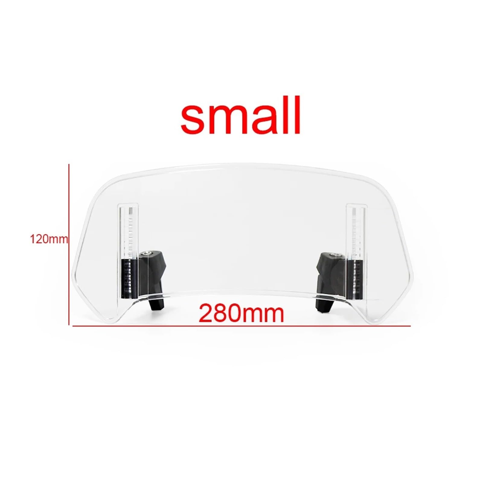 parabrezza per moto Parabrezza per moto per tutte le parti del motociclo | Trasparente, fumé chiaro, plastica ABS(280cm Clear)