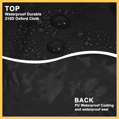 Image of SUV Car Cover Cab Cover for Jeep Wrangler JK JL Hardtop 4 Door 2007-2021 Outdoor Sun Dust Snow Protection 210D Oxford with Driver Door Zipper Black Auto Replacement Parts