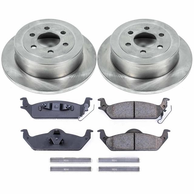 Image of PowerStop Rear Brake Kit for Dodge Dakota 2003-04 - Z17 Ceramic Brake Pads & Disc Rotors Replacement, KOE2192