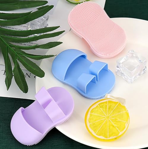 Image of Face Scrubber for Women and Men, Silicone Face Cleansing Brush Face Scrubbers Soft Exfoliators Cleaning Tool Massage Washing Pore Cleanser Pimples Blackhead Remover Deep Cleans Skin Care 1pcs