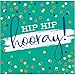Festive Cake Hip Hip Hooray Beverage Napkins, 48 ct