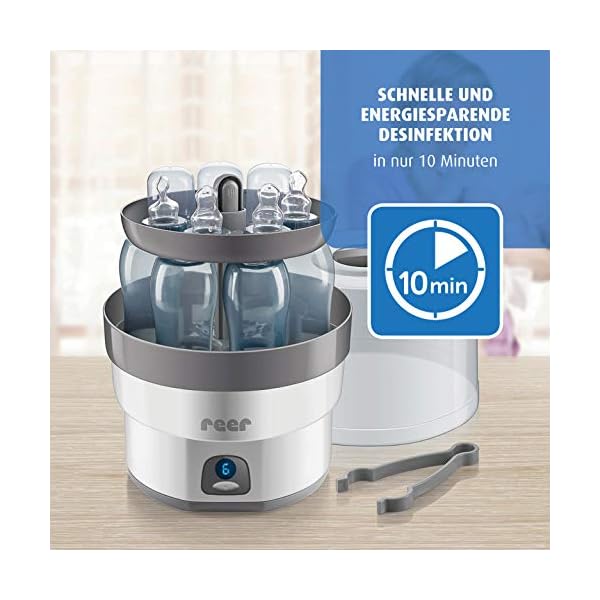 Reer VapoMax großer Vaporisator, Platz für 6 Fläschchen und Zubehör, ‎Weiß/anthrazit, 1 Stück (1er Pack) – Bild 6