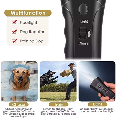 Amazingbuy MWAH001 Ultrasonic Dog Trainer Device Electronic Dog Deterrent/Dog Barking Control Devices Training Tool Stop Barking Sonic Dog Repeller thumb #1