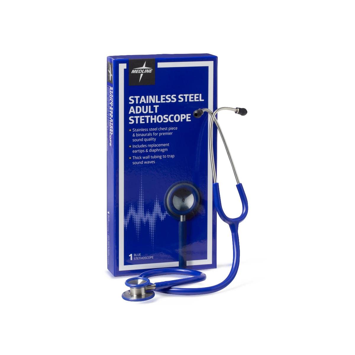 Medline Accucare Elite Stethoscope, Blue-picture-12