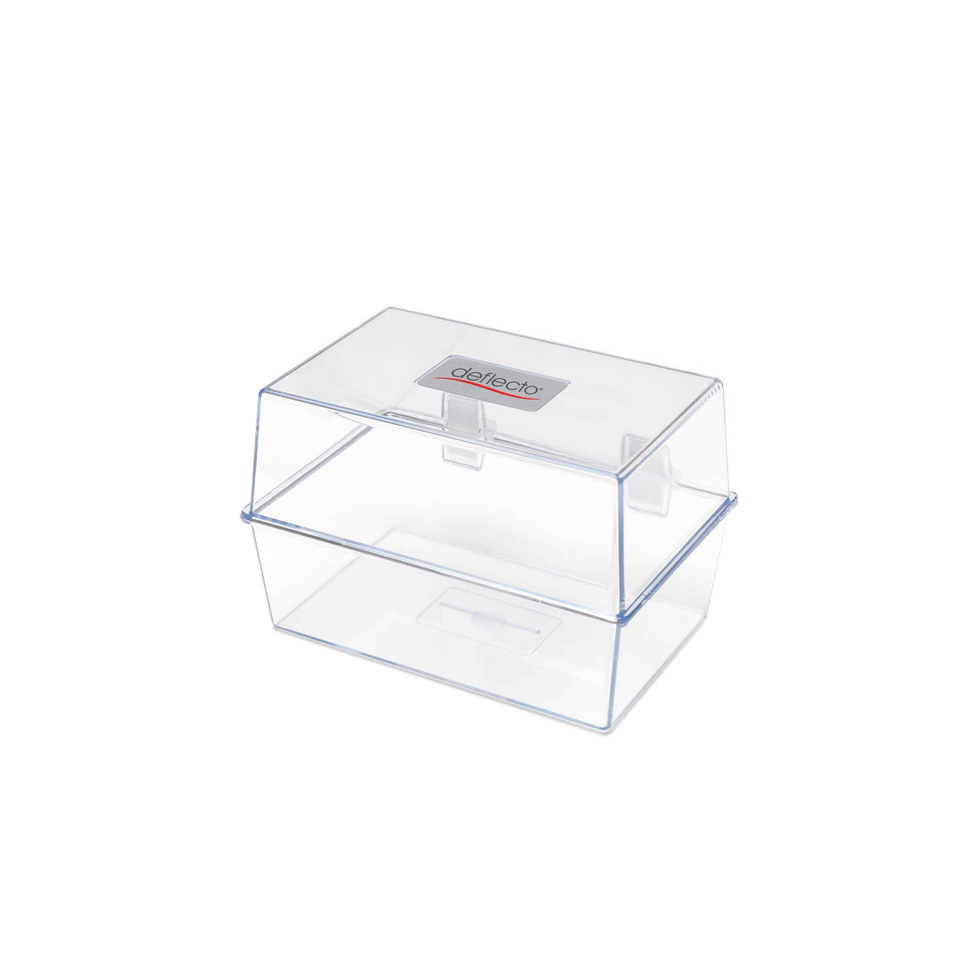 Deflecto® 8" x 5" Card Index Box Crystal - Pack of 6