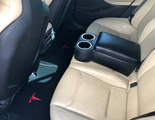 Portavasos para asiento trasero Tesla Model S tan miniatura 2