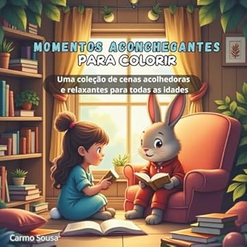 Capa do livro Momentos Aconchegantes para Colorir: Uma coleção de cenas acolhedoras e relaxantes para todas as idades (Portuguese Edition)