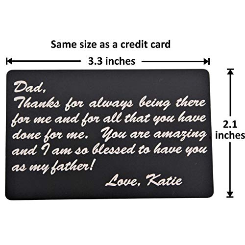 Palmetto Wood Shop Personalized Engraved Aluminum Wallet Card3