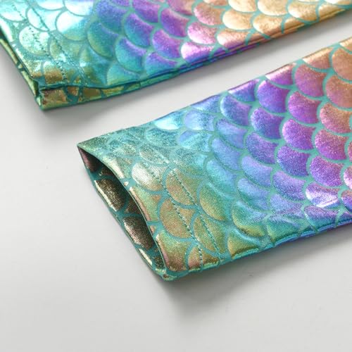 VIKITA Girls Colorful Layered Tutu Dress Sparkling Mermaid Scales Princess Dresses for Toddler Kids 3-10 Years3