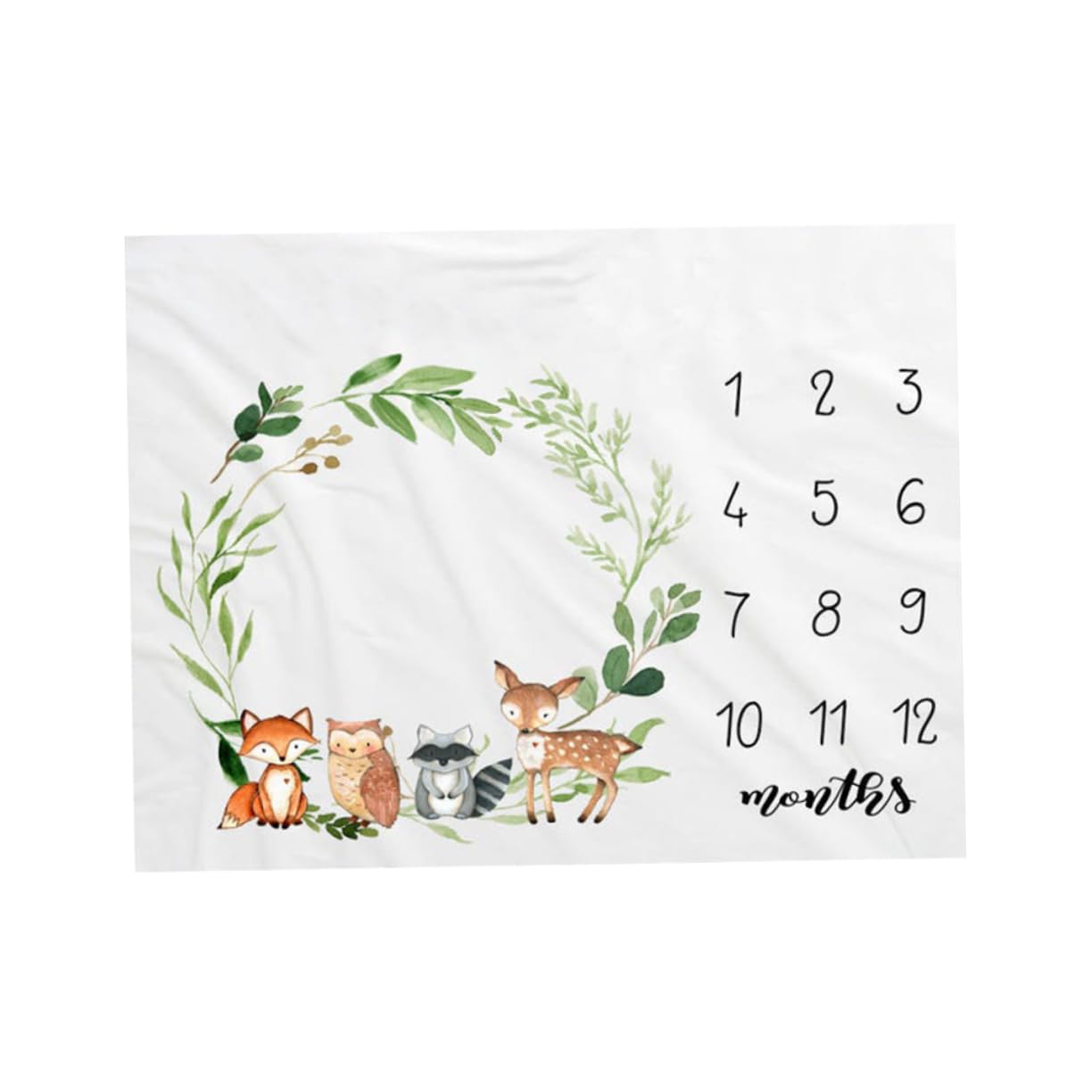 Coperta Personalizzata per Neonata in Flanella Bianca Design Unico, Coperta Fotografica Memory per Ricordo di Crescita e Servizio Fotografico