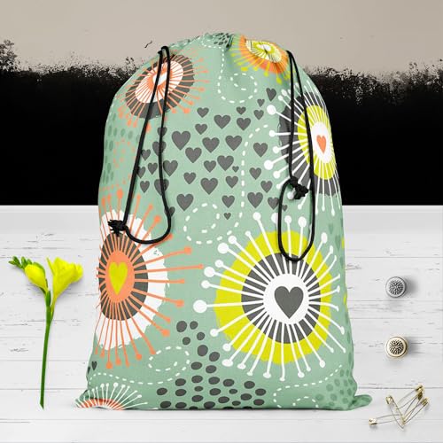 Image of ArtzFolio Psychedelic Art D2 | Reusable Sack Bag | Bag for Gym, Storage, Vegetable & Travel