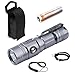 soonfire 1000 Lumens LED Flashlight, E11 USB Rechargeable Waterproof Compact EDC Law Enforcement flashlights (Camping, Security and Emergency Use)