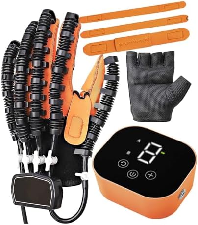2024 Electric Rehabilitation Robot Gloves for Stroke Recovery - Left Hand Finger Therapy, Hemiplegia Aid, Hand Function Improvement, Assistive Device for Rehabilitation