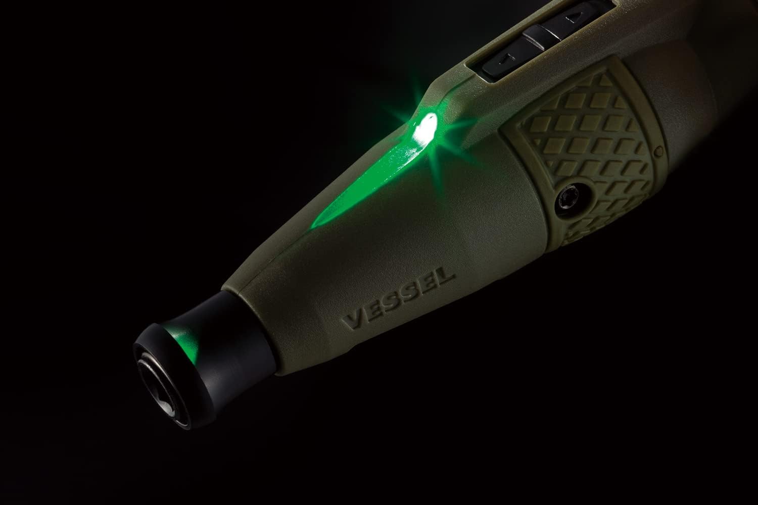 Vessel 220USB-1DG Electric Ball Grip, Driver, Limited Color, Dull Green, 1 Bit Included, Electric Ball