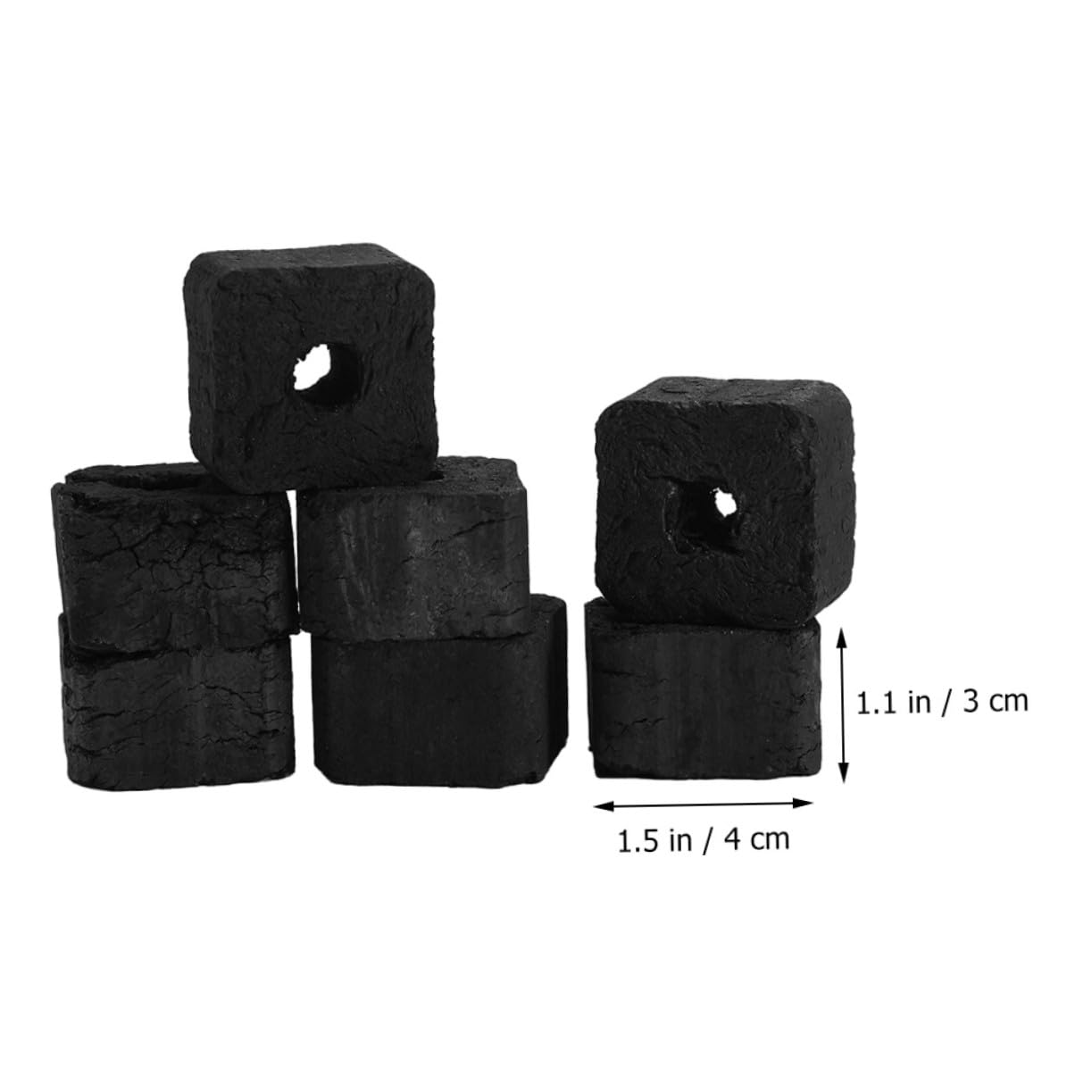 Gatuida Carbón Vegetal Multifuncional para Parrilla y Estufa de Cocina al Aire Libre Tabletas de Carbón de Bambú Ecológicas 500g Olor para Camping y Barbacoas