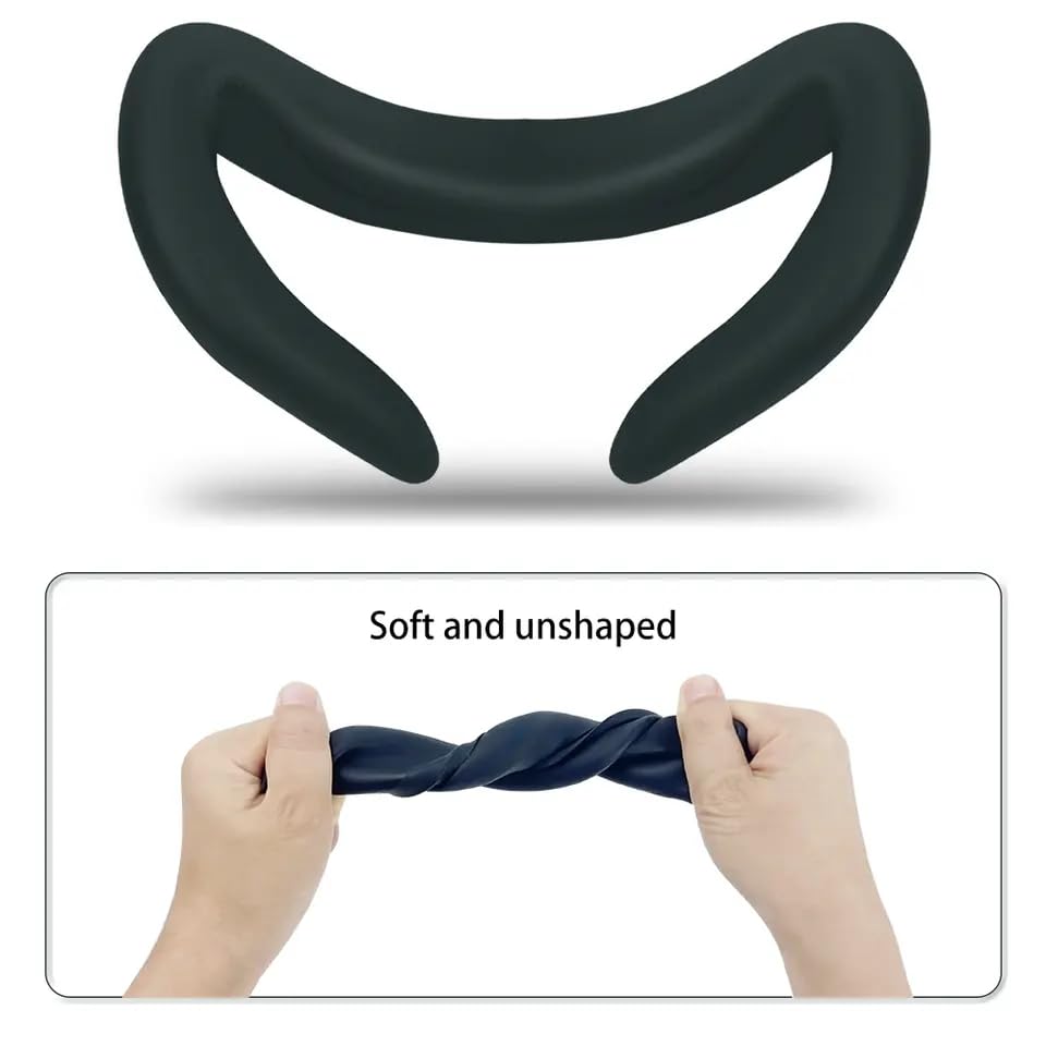 Image of TNE Face Cushion Cover, Thumbstick Caps, Lens Pad for Oculus Quest 2 | Silicone Face Mask, Controller Thumb Grips, Lens Dust Protector Accessories for Virtual Reality Gaming VR Headset (Red)