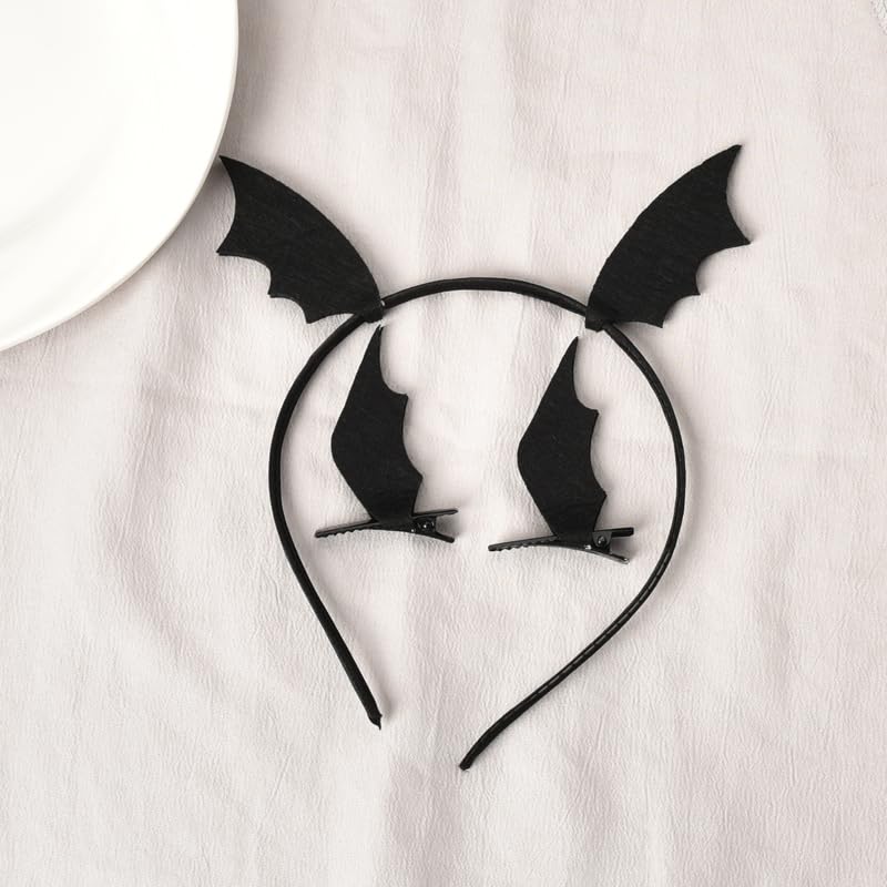 Halloween pinzas para el cabello temática murciélago para mujeres miniatura 4