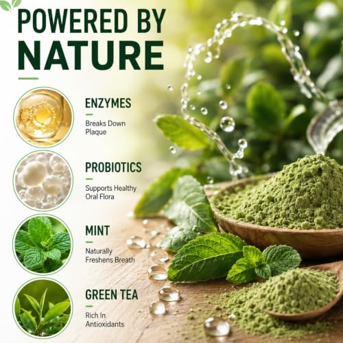 Uheltosly Poudre Dentaire Naturelle pour Chiens et Chats (150 g) - Poudre Dentaire pour Chiens - Soin Bucco-Dentaire Éliminateur de tartre et Anti-odeurpour des Dents - Saines et Une Haleine Fraîche – vue 3