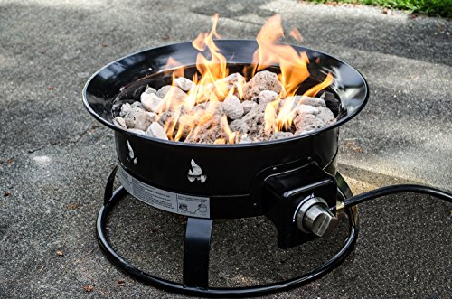 Heininger 5995 58,000 Btu Portable Propane Smokeless Outdoor Gas Fire Pit #TOP1
