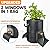 [Upgraded] 4Pcs 15 Gallon Potato Grow Bags with Unique Harvest Window & Visible Window, Non-Woven Planter Pot with Sturdy Handle, Potato Growing Container, Plant Garden Bags to Grow Vegetables, Tomato
