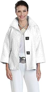 タグ付き！新品未使用OHGA JACQUARD JACKET ホワイト JACQUARD JACKET | OHGA