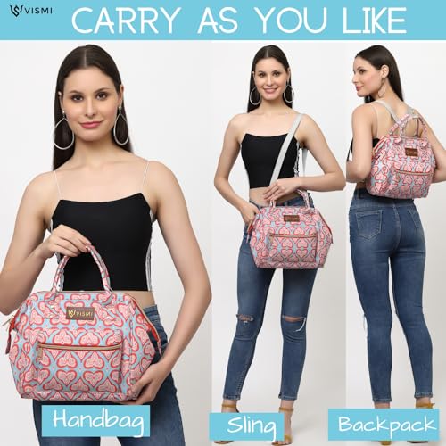 Image of VISMIINTREND Mini Diaper Bag for Baby | Small Nappy Bags for Mother | Maternity Travel Handbag | Hospital Bags for Mom | Baby Shower Gift for Mom | Gifts for New Born Baby Boy Girl