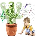 ENAIAH Tanzender Kaktus, Kaktus Plüschtier Kaktus Spielzeug Kuscheltier Kaktus Sprechender Kaktus Dancing Cactus Toy Singender Kaktus, Für Kinder Geschenke kreatives Spielzeug