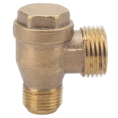 2-Wege-Rückschlagventil Messing-Luftkompressor-Gewinde-Rückschlagventilanschlüsse 1/2x3/8 Professionelles Zubehör
