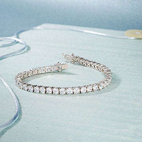 Ross-Simons 10.00 ct. t.w. CZ Tennis Bracelet in Sterling Silver4