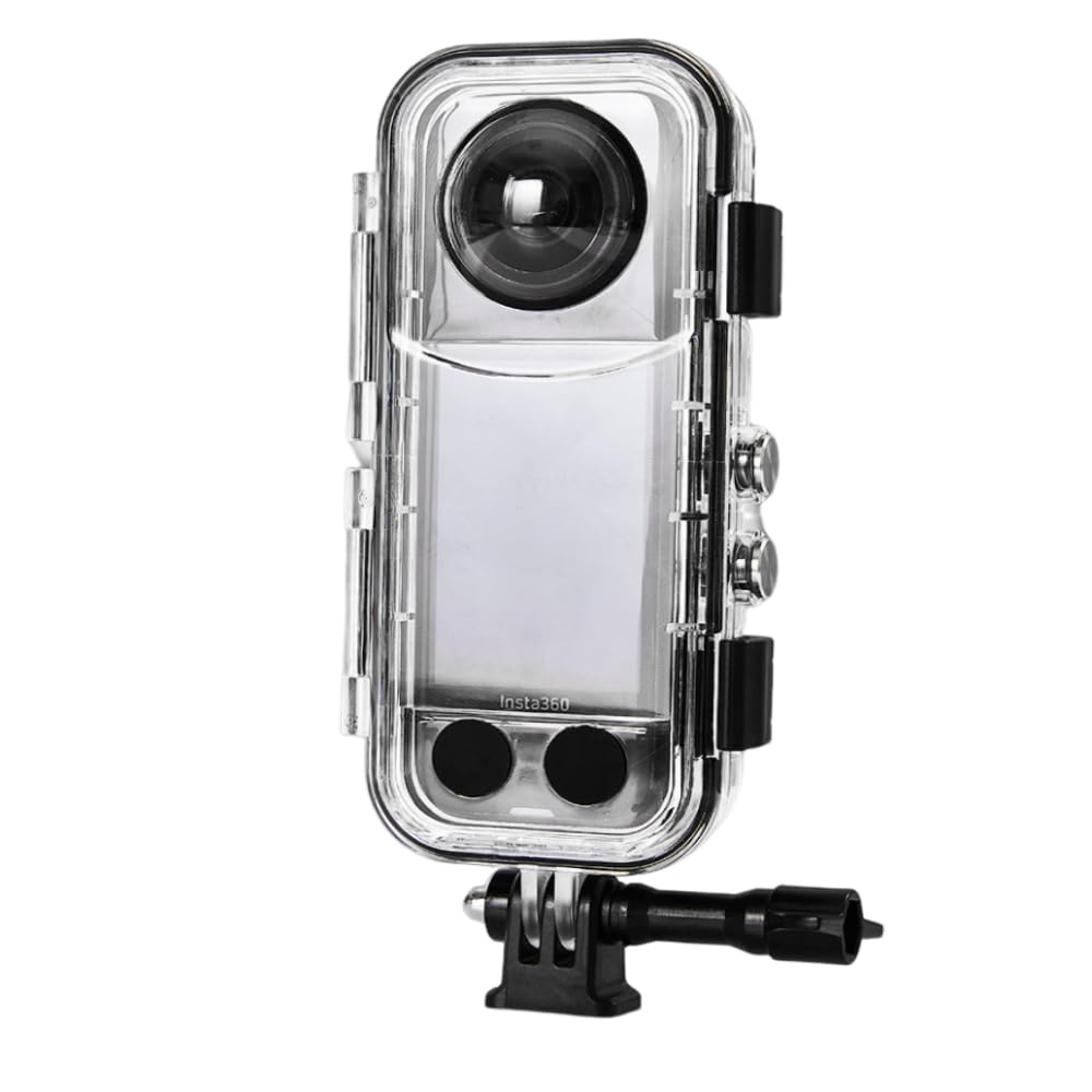 60M Waterproof Case for Insta360 X4 Camera, Protective Underwater Dive Case Housing Shell Protector Invisible 360° Fully Diving Water Case for Insta 360 X4 Accessories (Glasses)