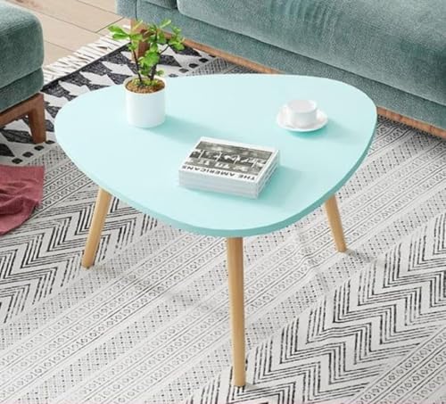 Image of Modern Wooden Nesting Side Table Set of 2 for Living Room | Space Saving Sofa Side Table | Bedside End Table | Multipurpose Accent Tables for Home Bedroom Office (Green, Single Table)