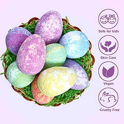 9 Xl Bath Bombs With Surprise Toys Inside, Natural Kids Bath Bomb Gift Set, Organic Dinosaur Egg Bubble Bathbombs, Fizzy Spa Bath, Dinosaur Toys For Boys Girls- Birthday Christmas Easter Gift #TOP2