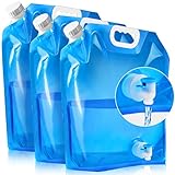 [fácil de llevar] este tanque de agua es muy adecuado para acampar, senderismo, caza, picnic, montañismo, viajes de larga distancia, etc. Además, las bolsas de agua del campamento pueden almacenar grandes cantidades de agua para usted en caso de desastres o emergencias y satisfacer sus necesidades de almacenamiento de agua. El tanque de agua es ligero y se puede doblar para ahorrar espacio. Cada uno pesa 0132 kilogramos y es fácil de llevar.
