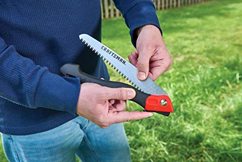 CRAFTSMAN Folding Hand Saw, 8 in. Blade, Compact Design, for Camping, Pruning, Cutting Wood, Branches or Brush - image 6