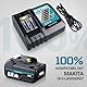2 Stück 5.5Ah 18V Kompatibel mit Makita Akku Ersatzakku für Makita 18V Akku mit LED-Leuchten Vorne und Hinten BL1850B BL1850 BL1840B BL1830