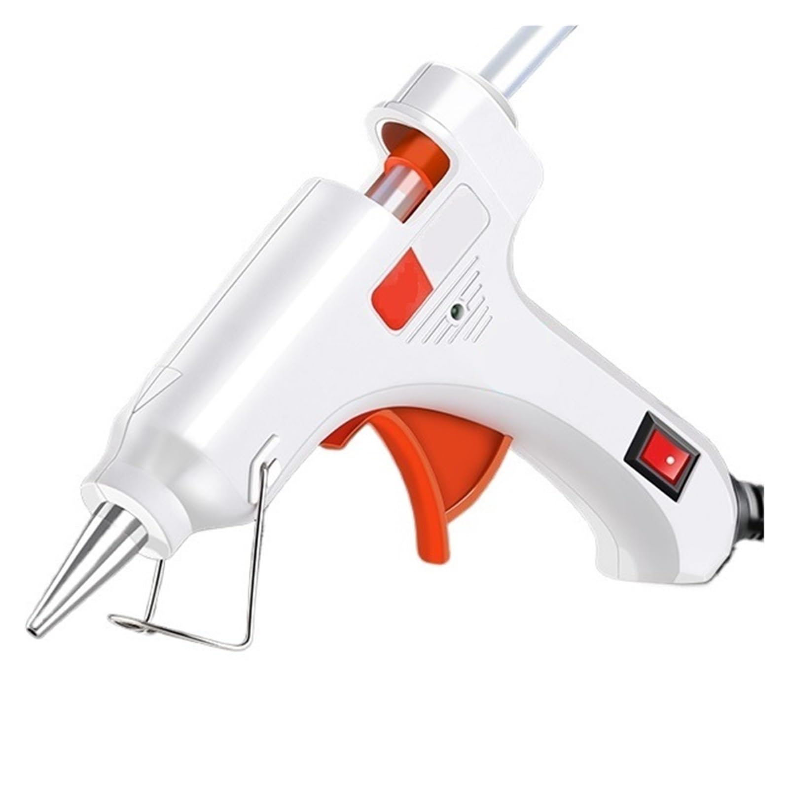 Yfdgd White-01 Hot Melt Glue Gun 7Mm Stick Industrial Mini Guns Thermo Gluegun Heat Temperature Tool Quick Reliable Flow Bonding(White-01)