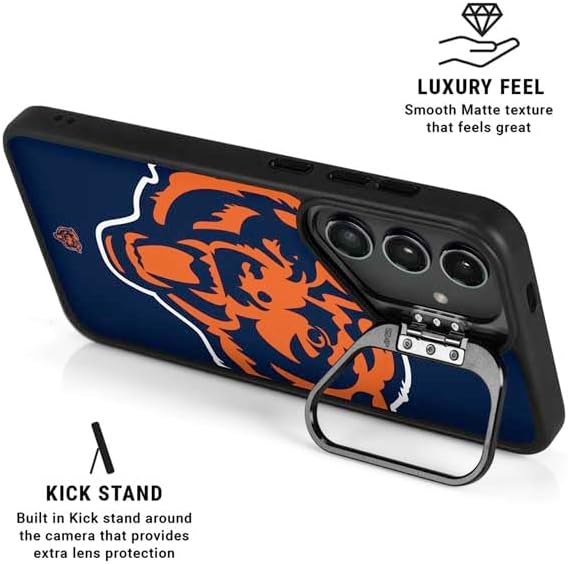 Skinit Kickstand Phone Case Compatible with Galaxy S25 Ultra - Officially Licensed NFL Chicago Bears Large Logo Design